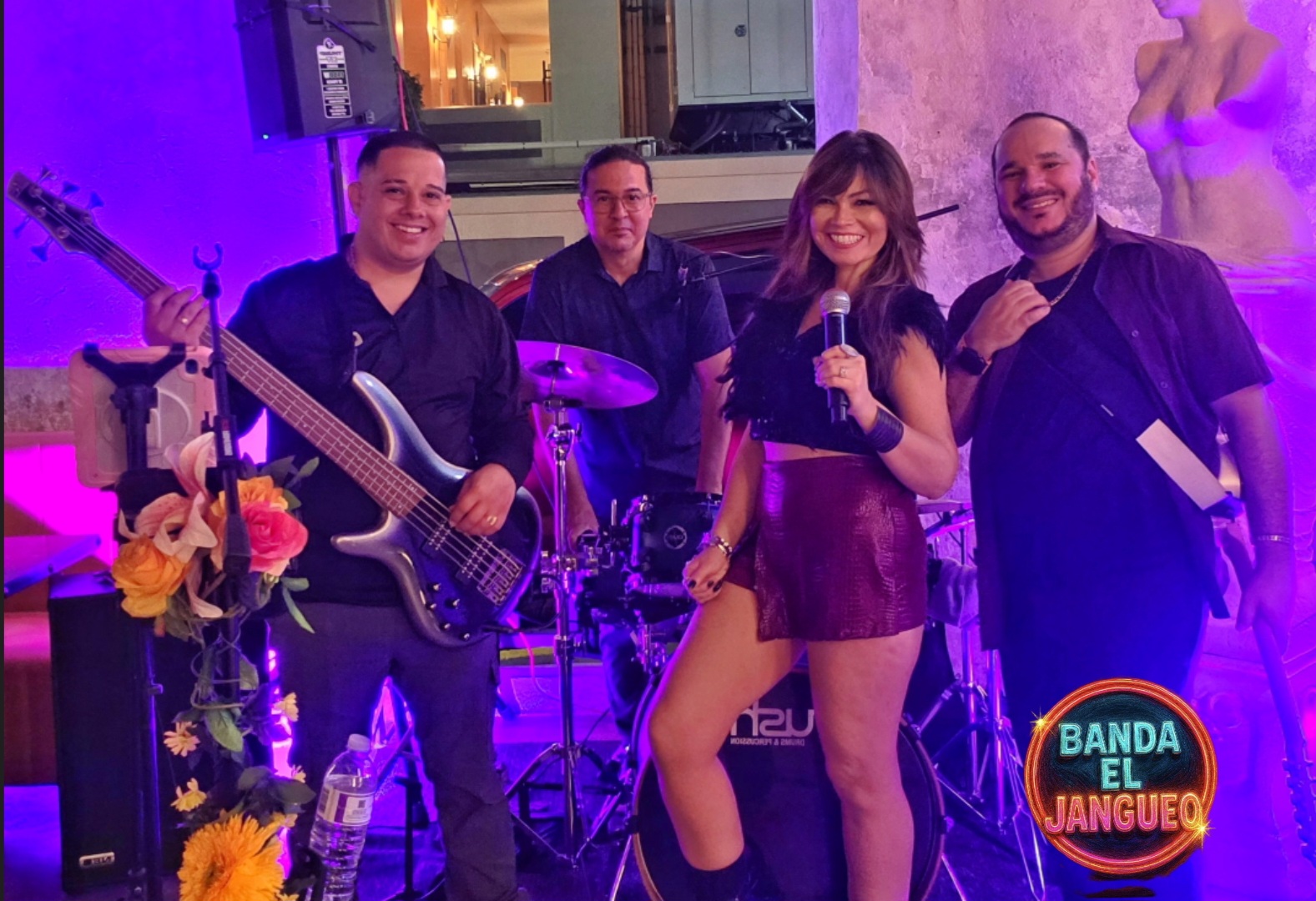 Banda El Jangueo, los cuatro integrantes